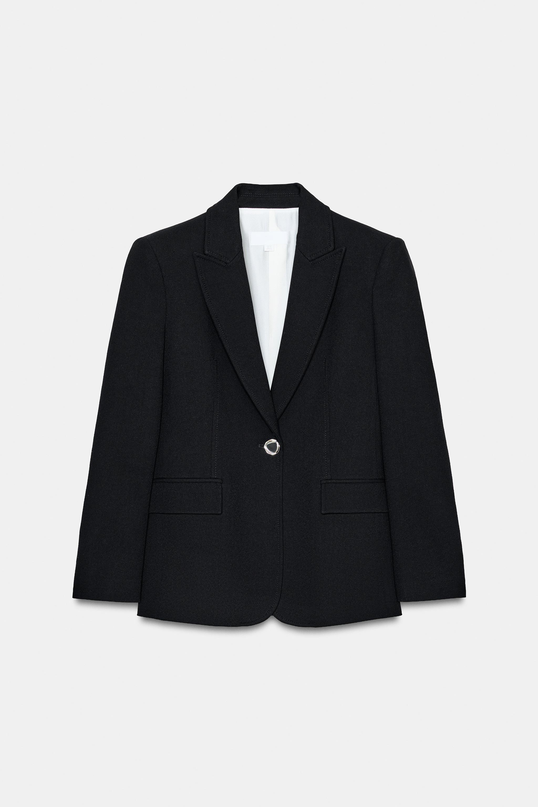 TAILORED BLAZER WITH SHOULDER PADS